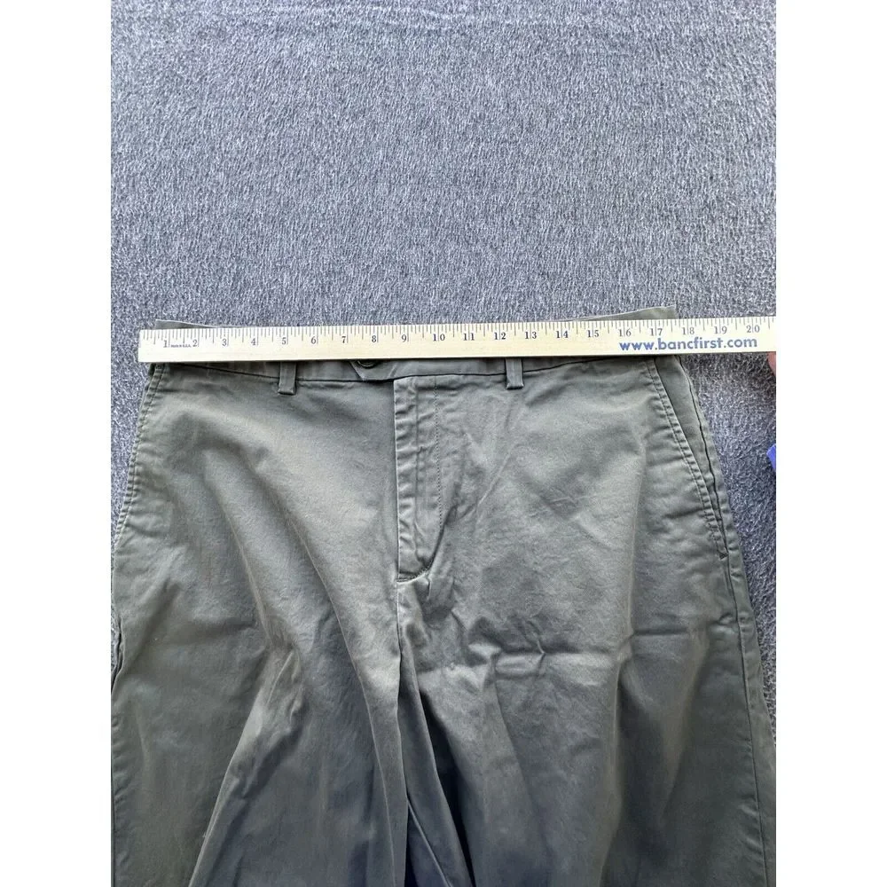 Banana Republic Shorts Mens Size‎ 35 Green Emerson Chino Flat Front Pockets